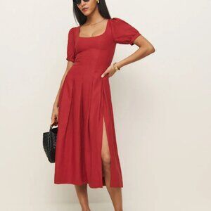 Reformation Coucou Linen Dress NWOT